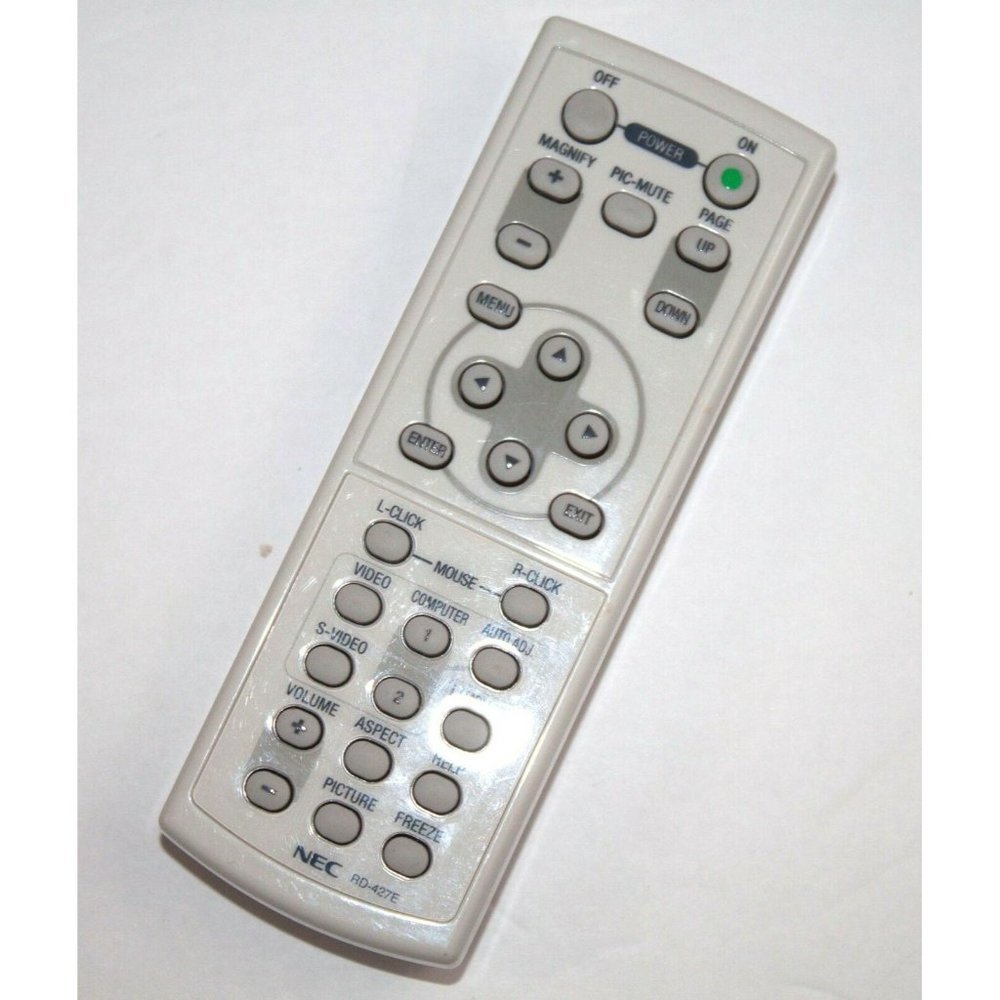 NEC RD-427E Remote Control LCD Projector RD-445E NP1150 NP1200 NP1250 NP2150 OEM